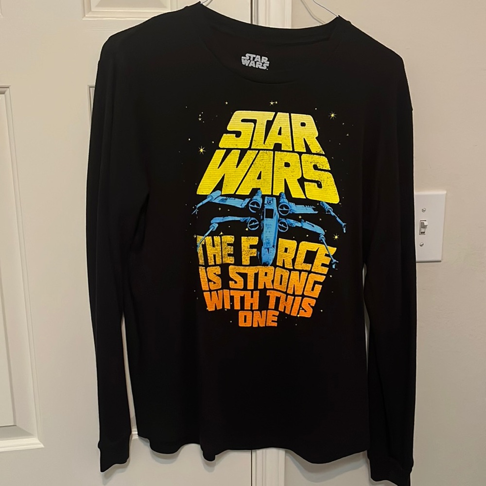 Like New Star Wars long sleeve black graphic shirt XL unisex